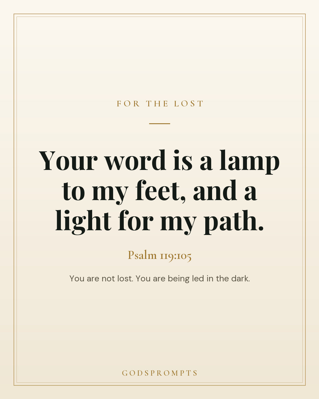 Psalm 119:105 scripture card