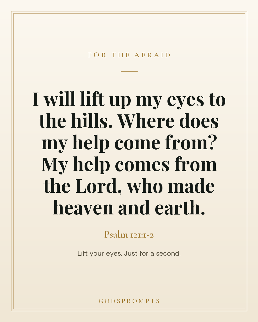 Psalm 121:1-2 scripture card