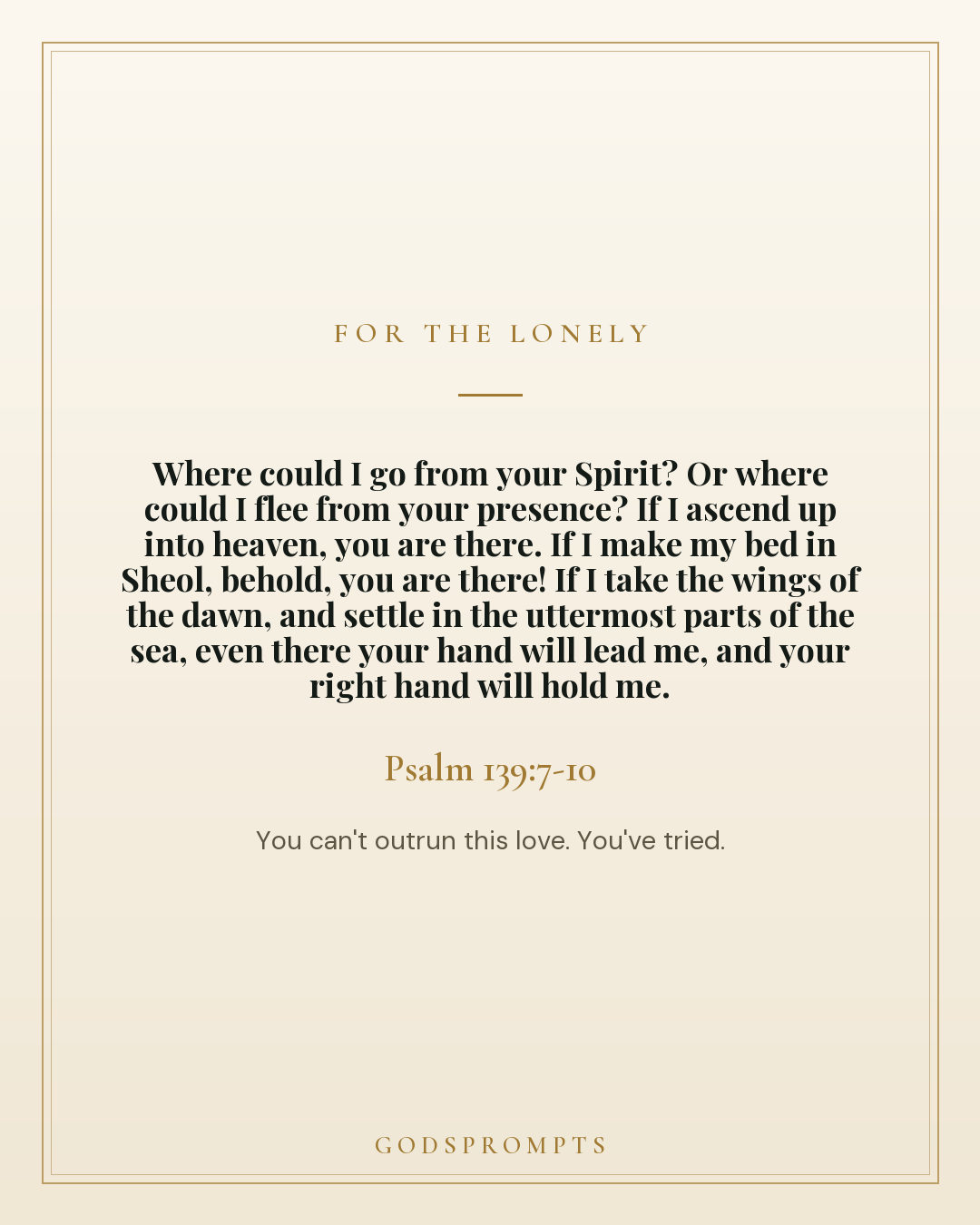 Psalm 139:7-10 scripture card