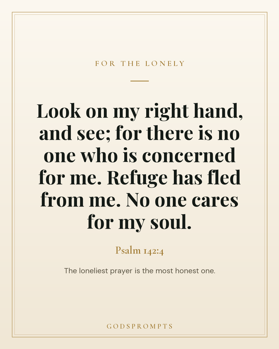 Psalm 142:4 scripture card