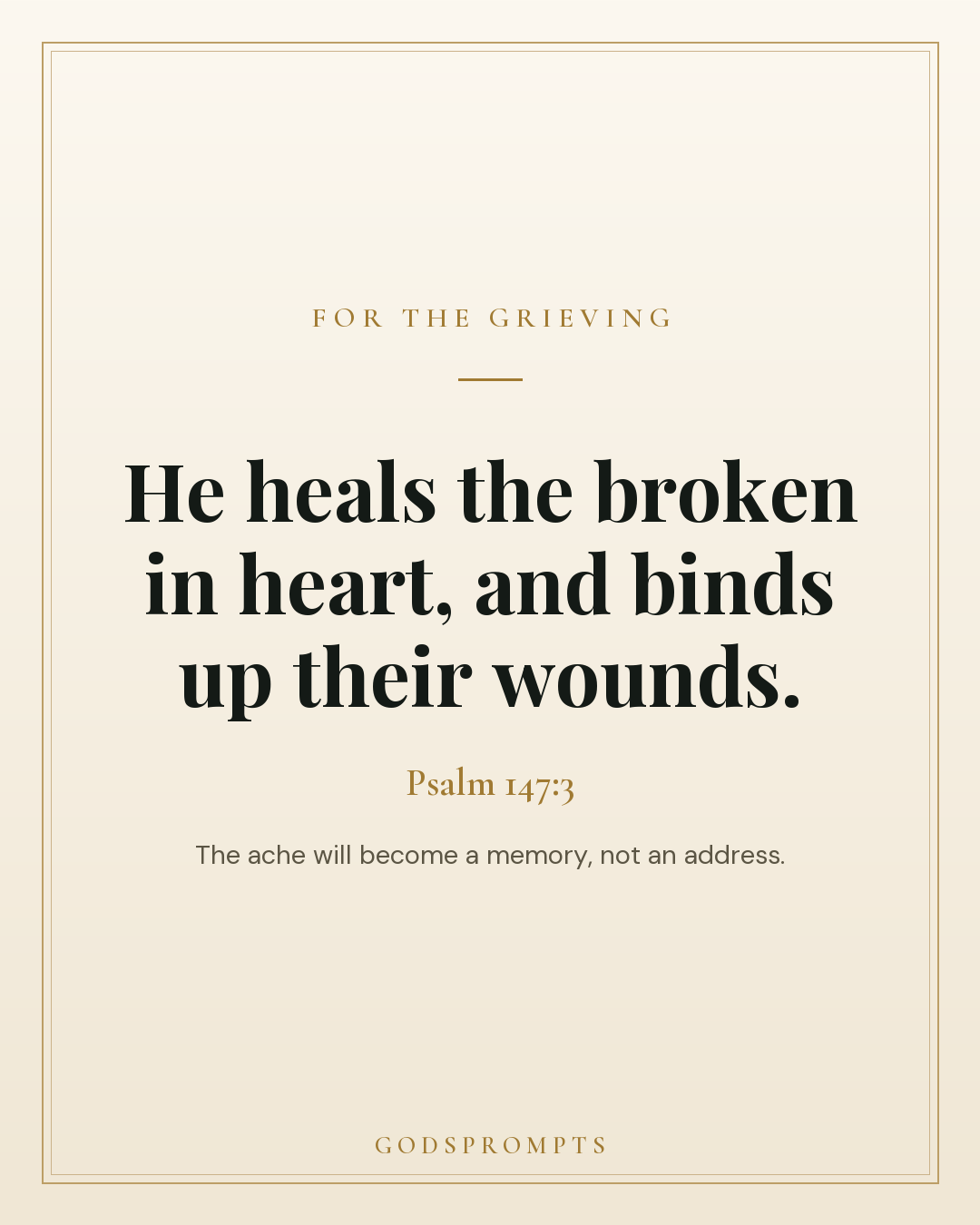 Psalm 147:3 scripture card