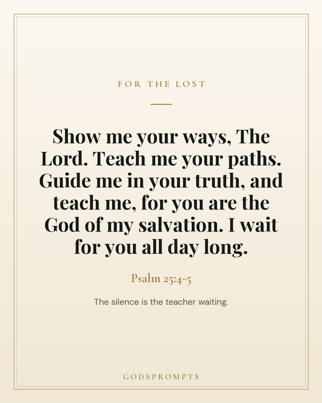 Psalm 25:4-5 scripture card