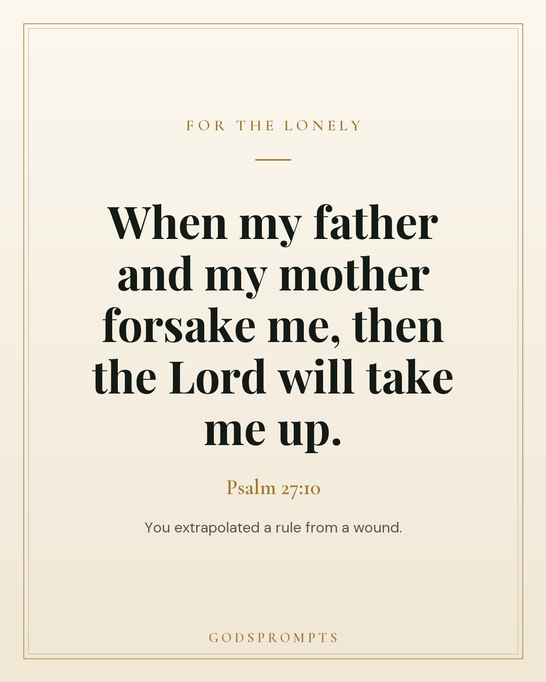 Psalm 27:10 scripture card