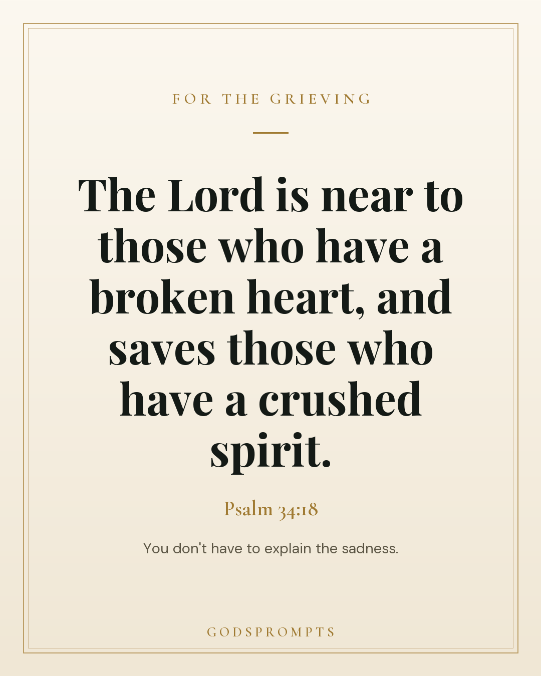 Psalm 34:18 scripture card