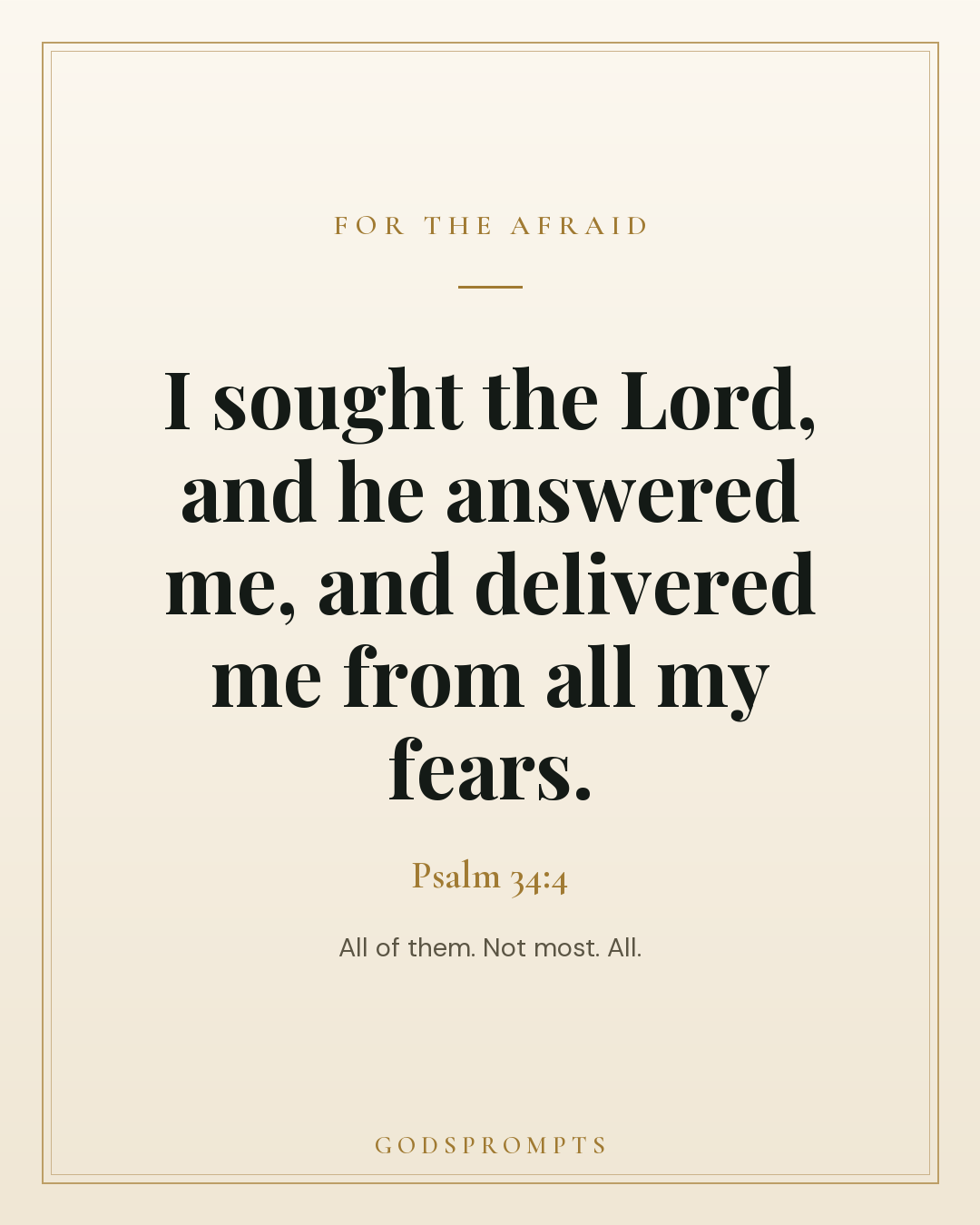 Psalm 34:4 scripture card