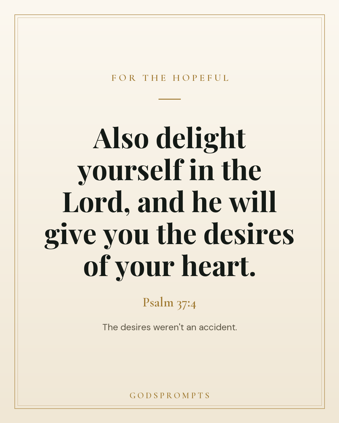 Psalm 37:4 scripture card