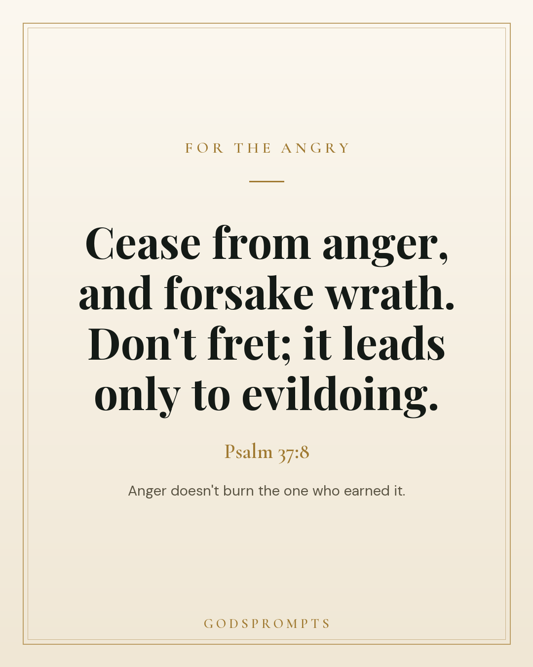 Psalm 37:8 scripture card