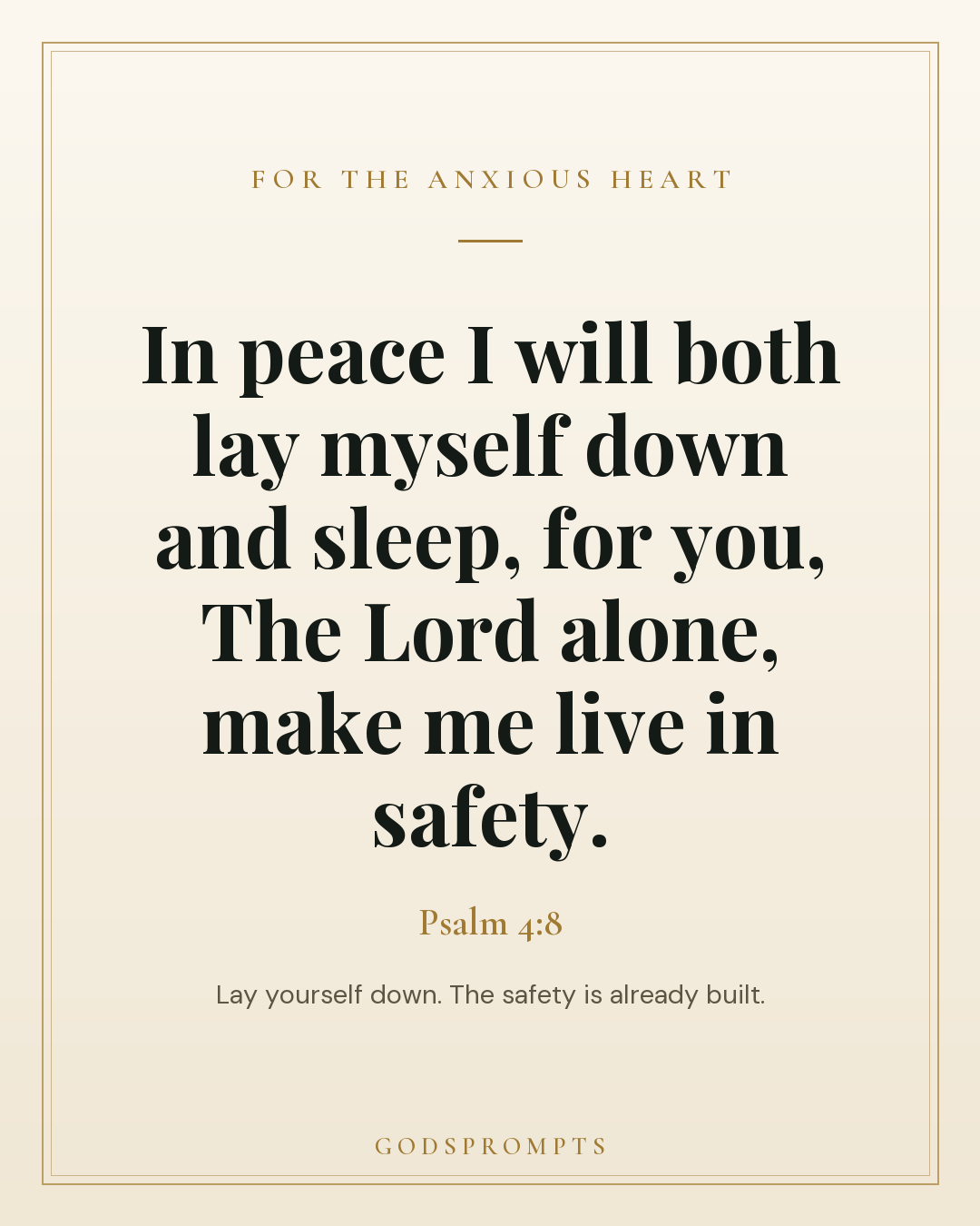 Psalm 4:8 scripture card