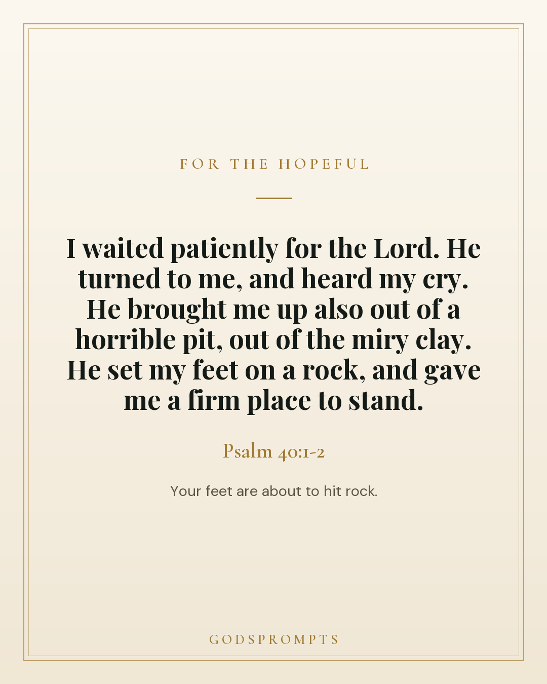Psalm 40:1-2 scripture card