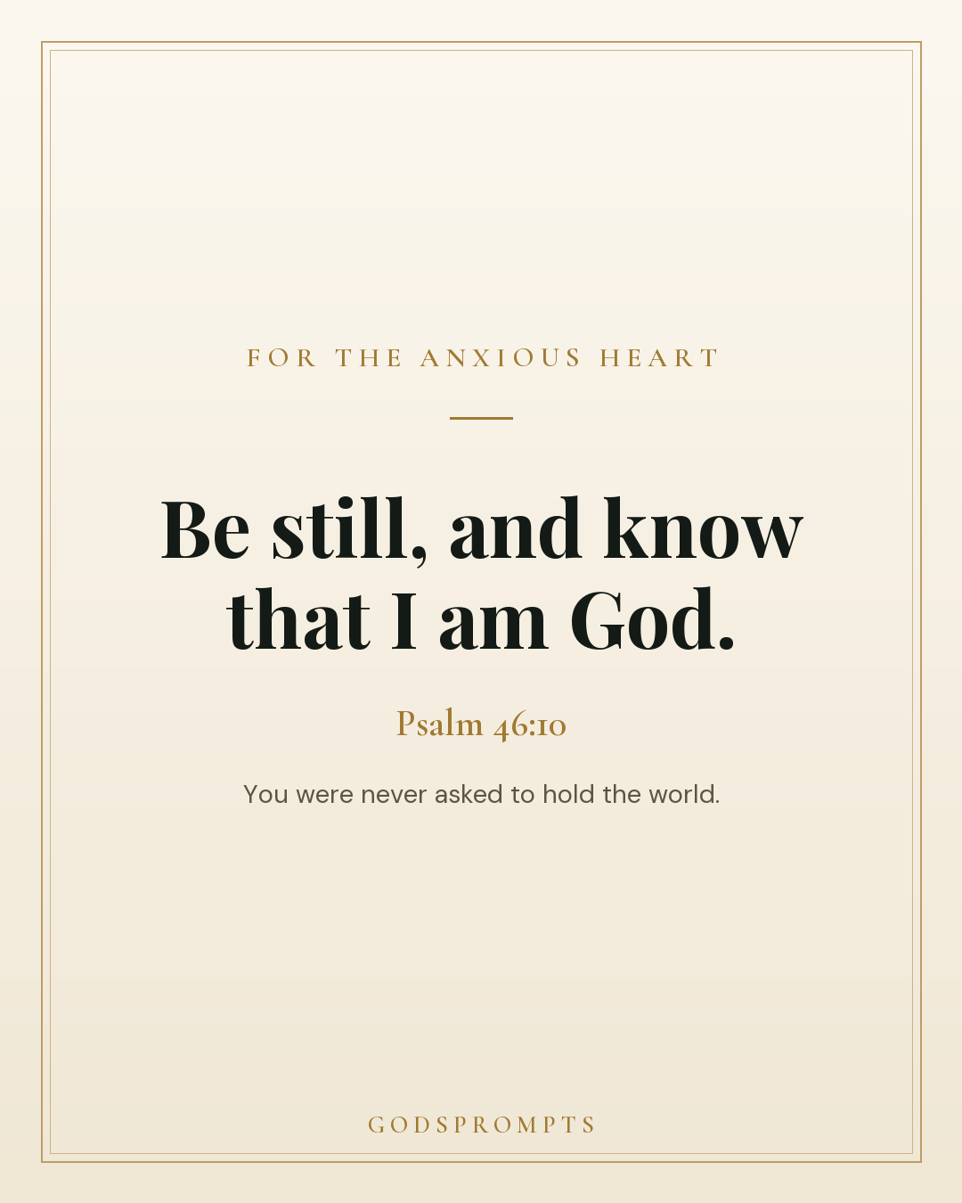 Psalm 46:10 scripture card