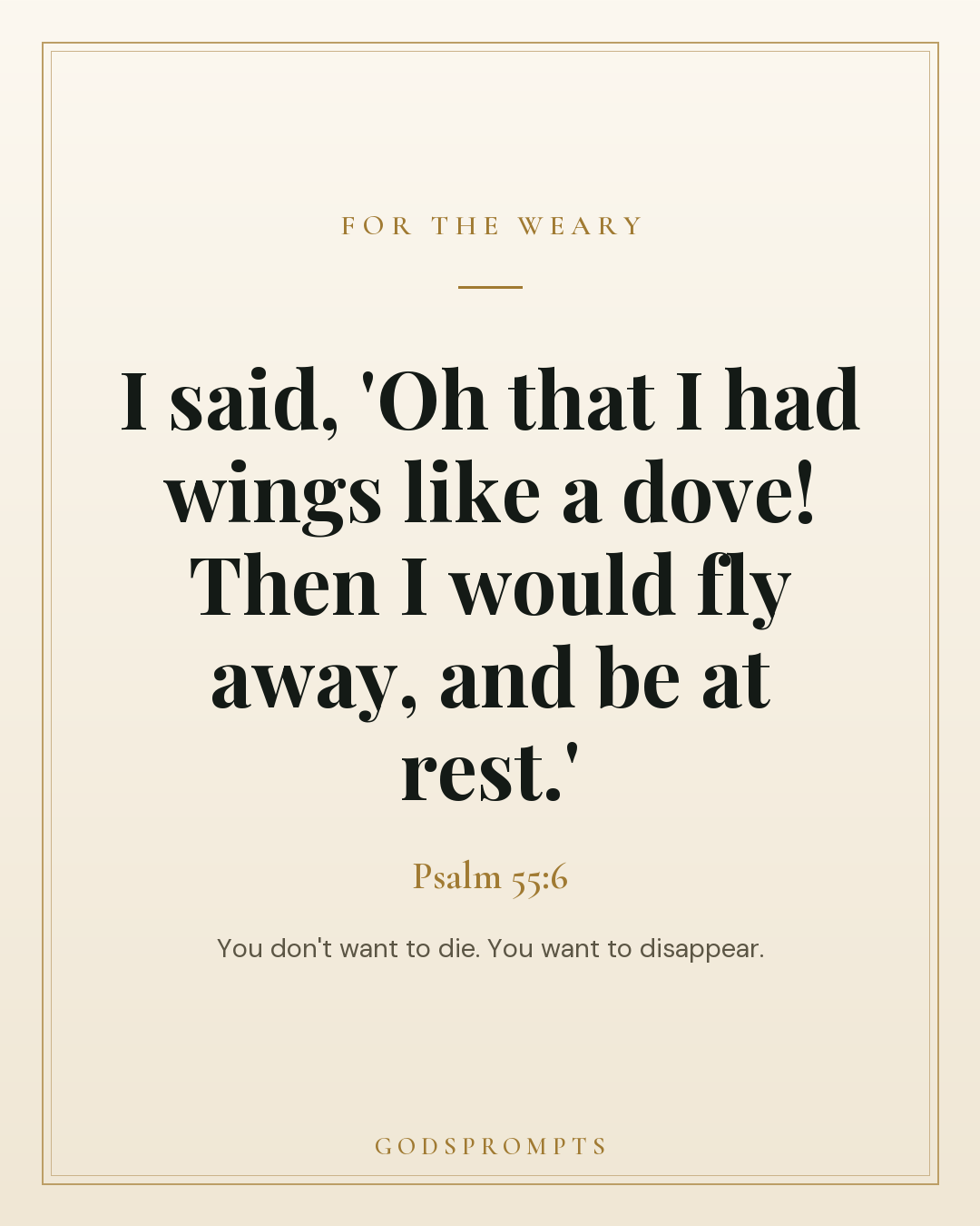 Psalm 55:6 scripture card