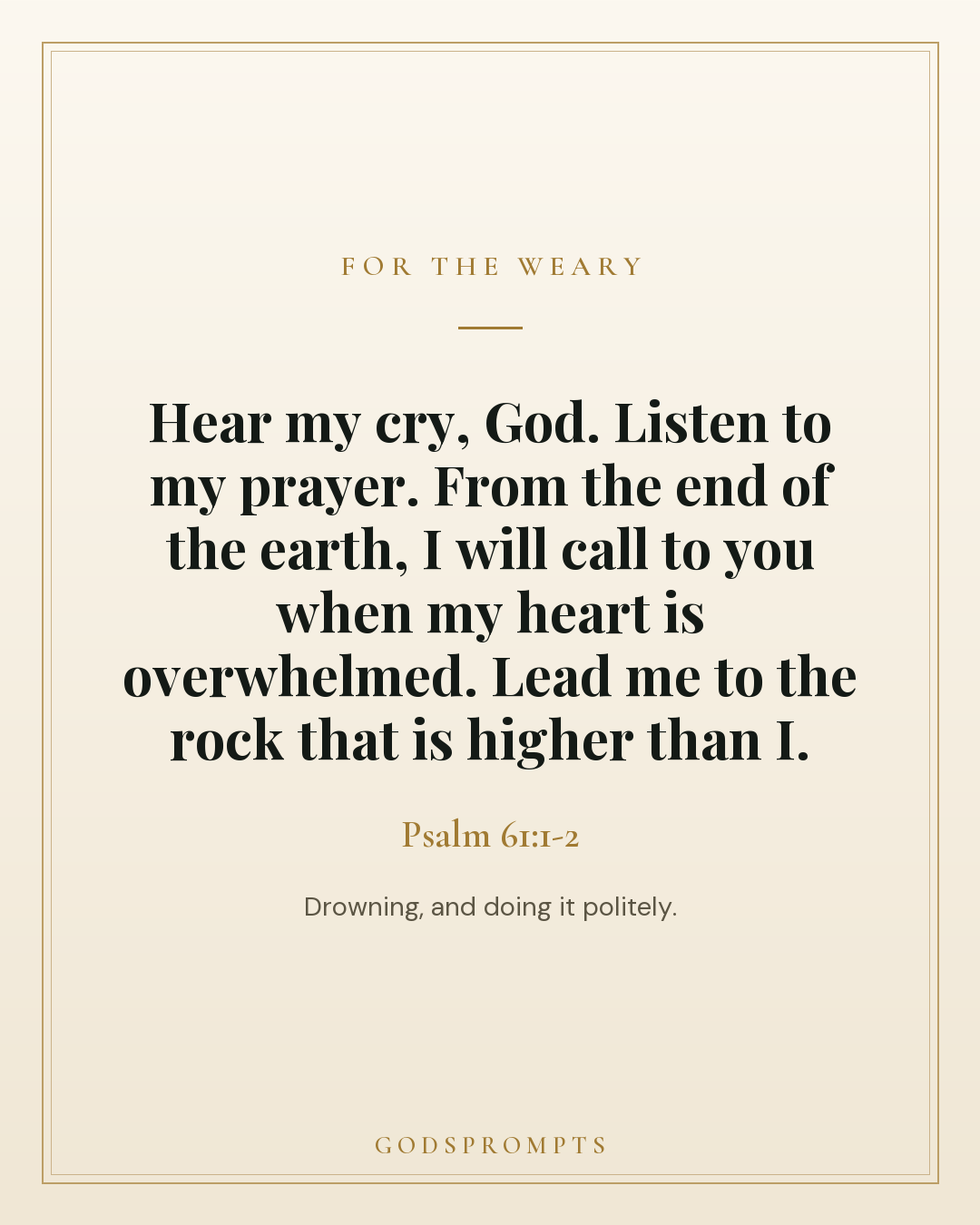 Psalm 61:1-2 scripture card