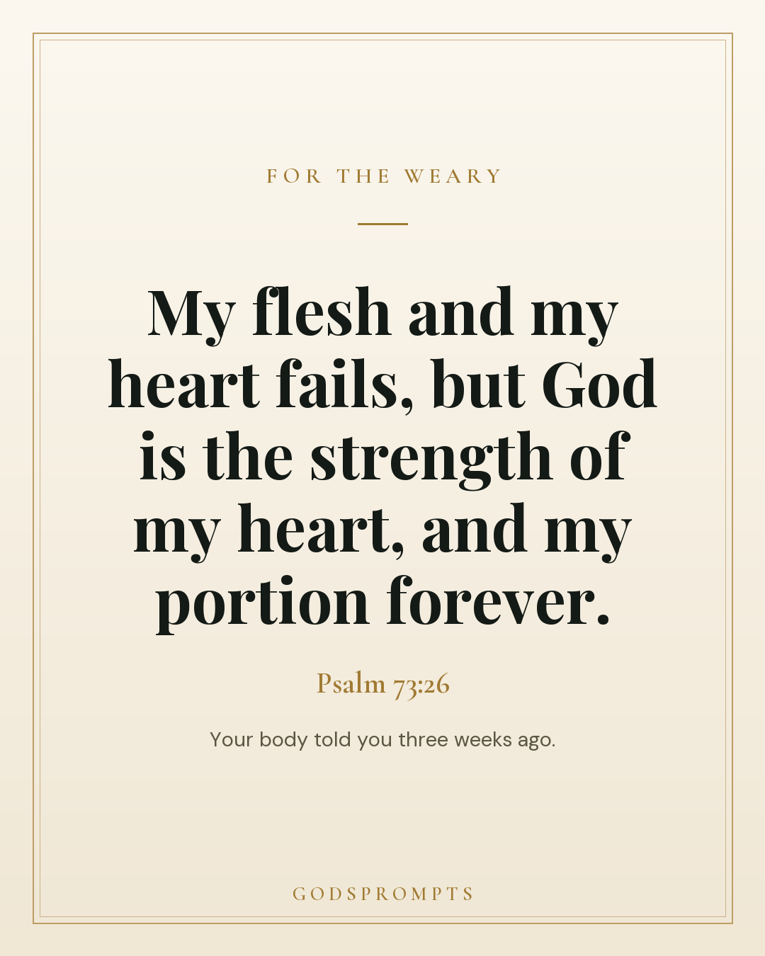 Psalm 73:26 scripture card